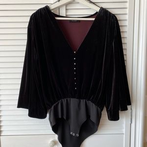 ZARA Velvet Leotard